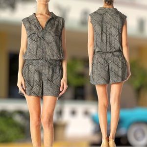 Hei Hei Anthropologie Nova Romper Shorts Size XS Raw Trim Sleeves Boho.